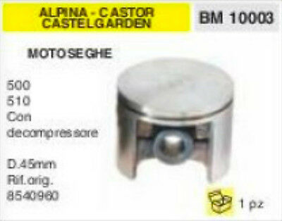 8540960 PISTONE MOTOSEGA ALPINA CASTELGARDEN CASTOR 500 510 DECOMPRESSORE Ø 45