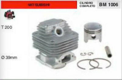 CILINDRO E PISTONE COMPLETO DECESPUGLIATORE MITSUBISHI T200 T 200 Ø 39 mm