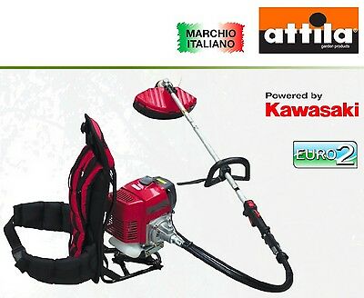 DECESPUGLIATORE a scoppio ZAINO KAWASAKI TJ 53 E 53,2cc *MADE IN ITALY* + DISCO