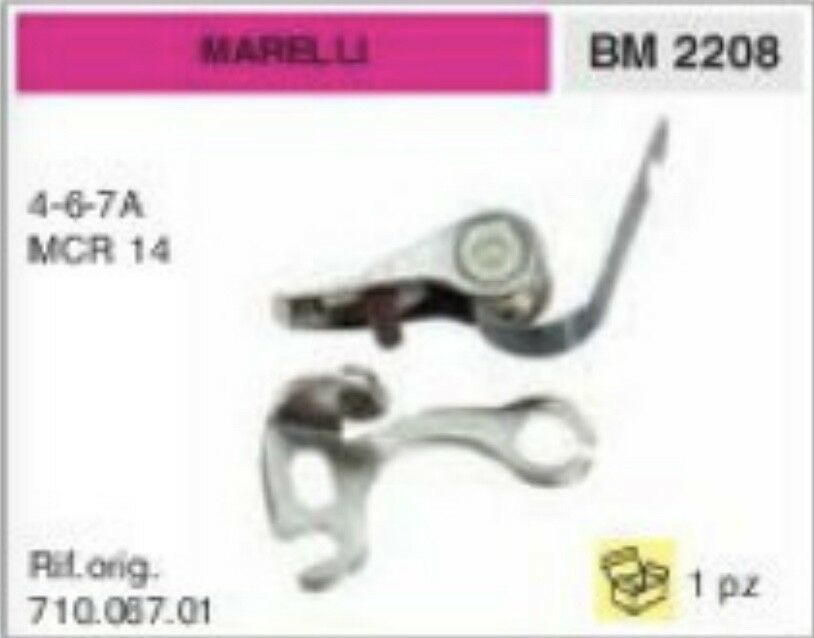 710.067.01 CONTATTI PUNTINE MOTORE MARELLI 4 6 7 A MCR14 MCR 14