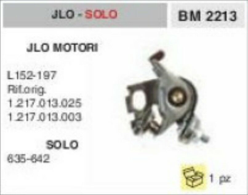 1.217.013.025 1.217.013.003 CONTATTI PUNTINE MOTORE JLO L152 L197 L 152 197