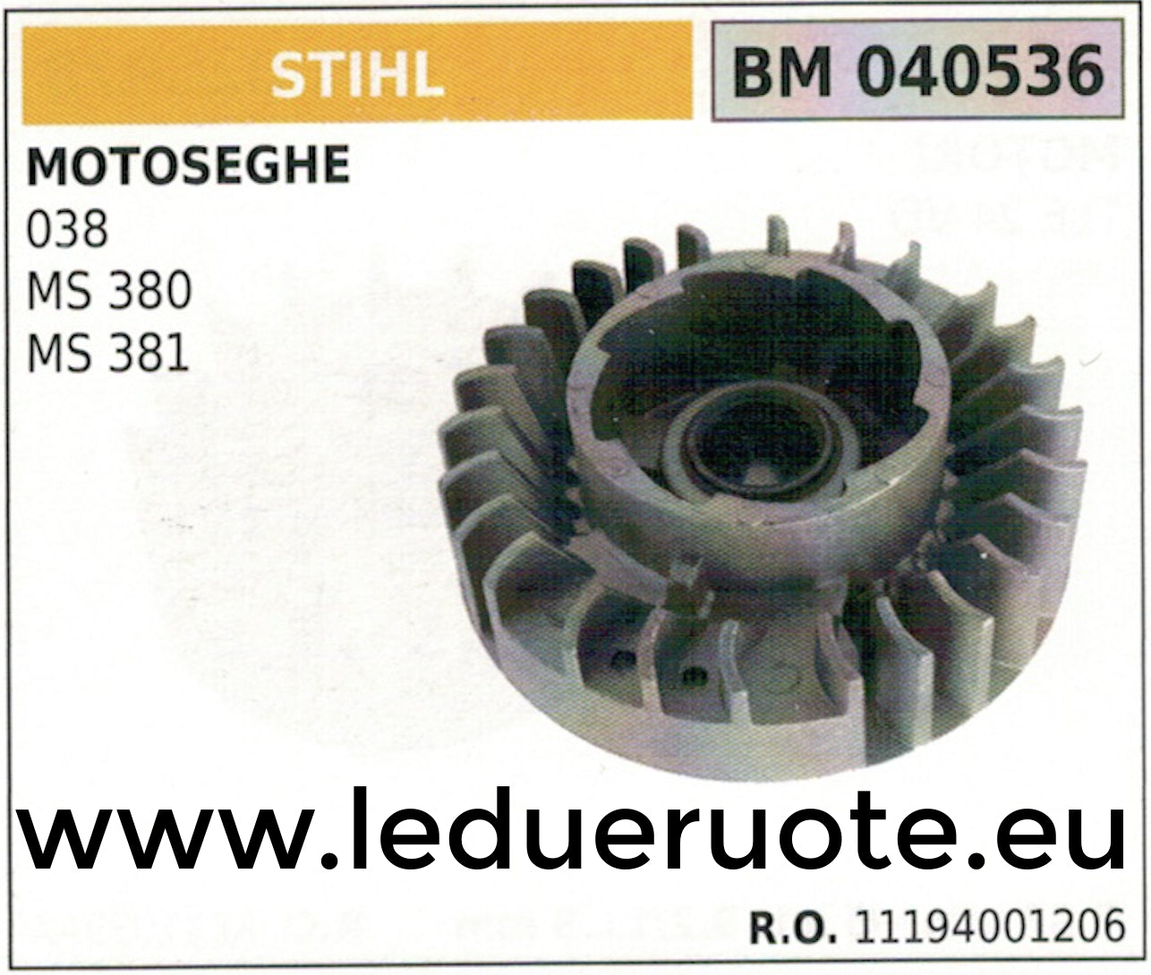 11194001206 VOLANO MAGNETICO magnete ventola MOTOSEGA STIHL 038 MS 380 381
