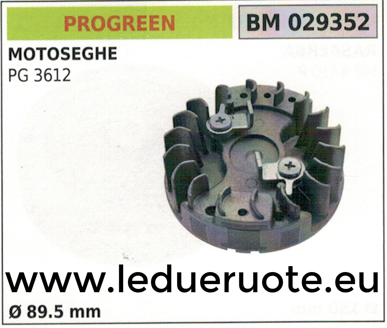 VOLANO MAGNETICO magnete ventola MOTOSEGA PROGREEN GREENCUT PG 3612 Ø89.5