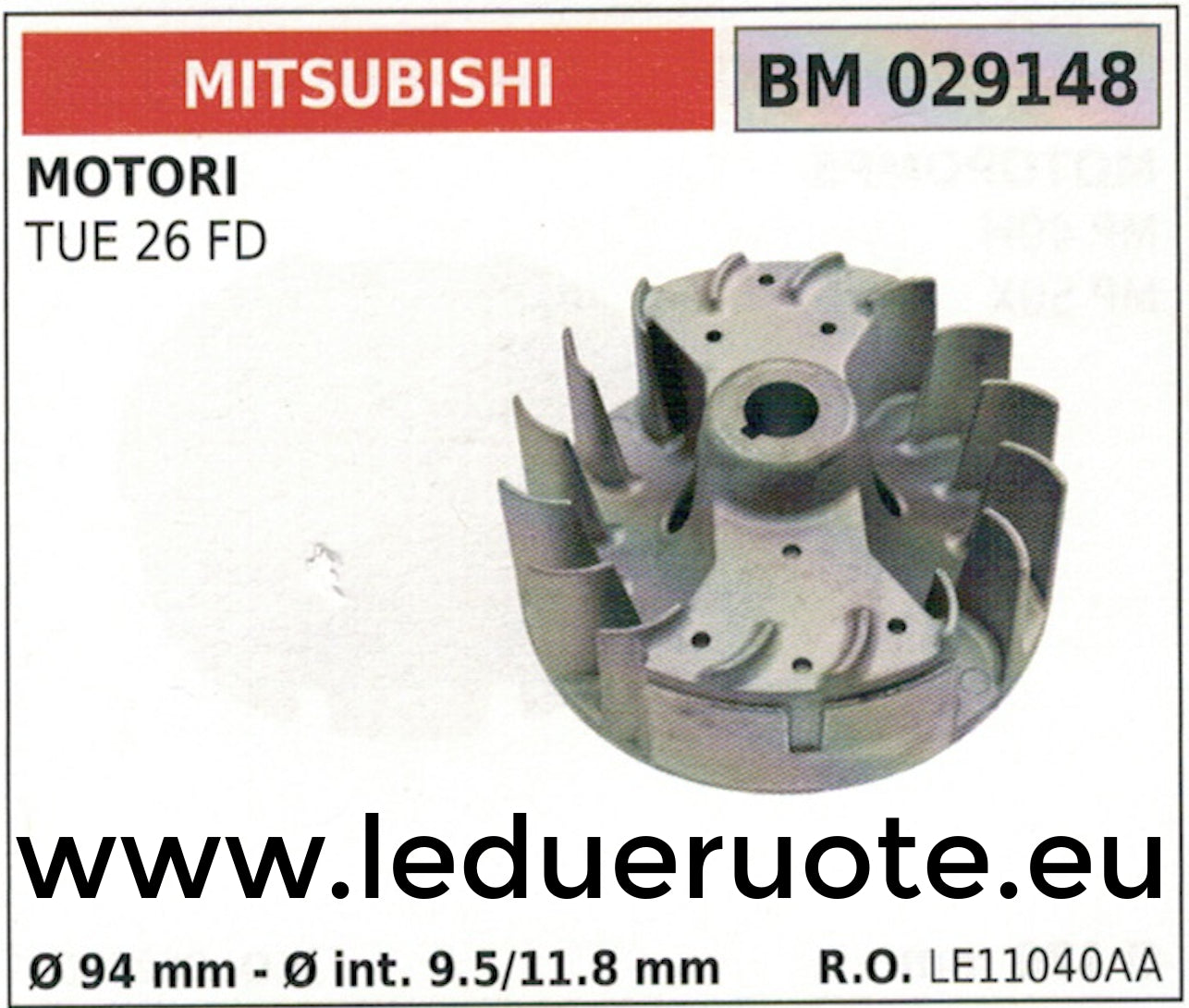 LE11040A VOLANO MAGNETICO magnete ventola MOTORE MITSUBISHI TUE 25 FD Ø94