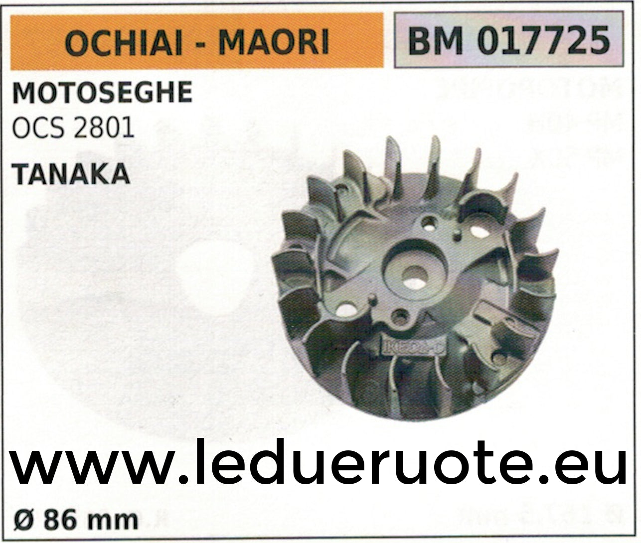 VOLANO MAGNETICO magnete ventola MOTOSEGA TANAKA OCHIAI MAORI ICS 2801 Ø86
