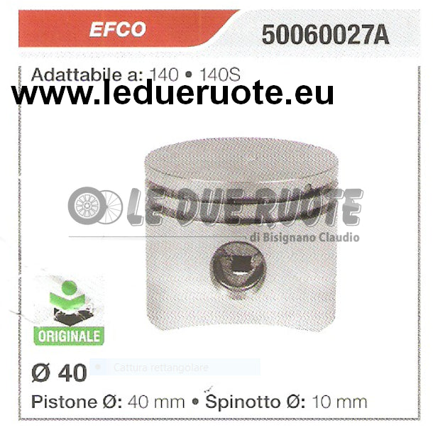 50060027A PISTONE COMPLETO EFCO 140 140S ORIGINALE MOTOSEGA Ø 40 SPINOTTO 10
