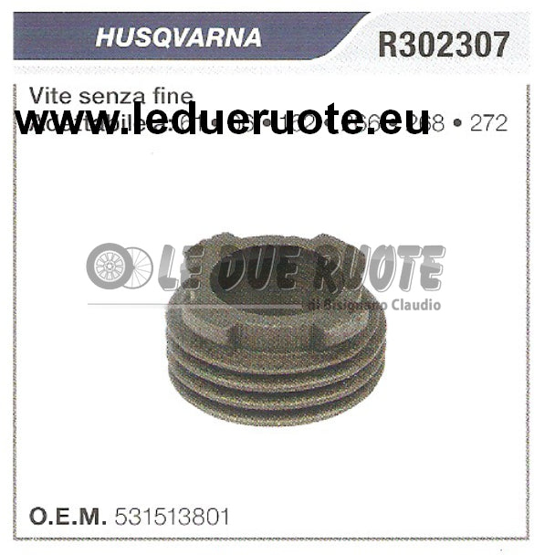531513801 VITE SENZA FINE POMPA OLIO MOTOSEGA HUSQVARNA 61 66 162 ALTA QUALITÀ