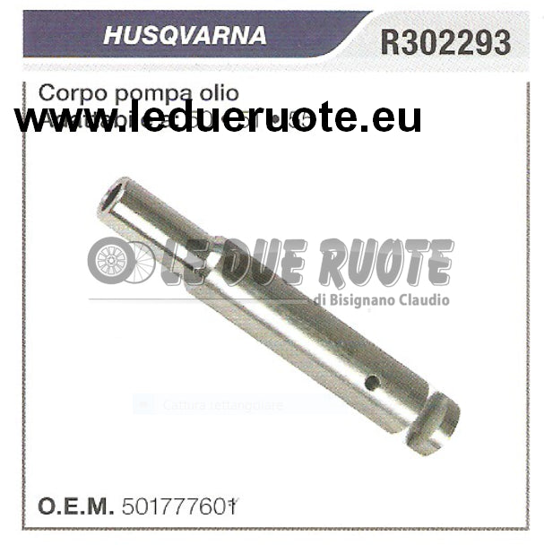 501777601 CORPO POMPA OLIO MOTOSEGA HUSQVARNA 50 51 55 ALTA QUALITÀ