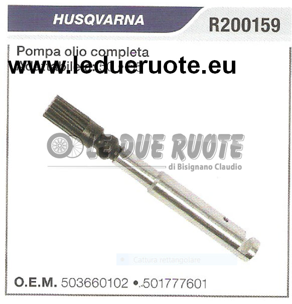 501777601 POMPA OLIO COMPLETA MOTOSEGA HUSQVARNA 50 55 ALTA QUALITÀ