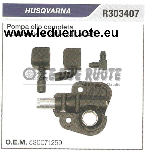 530071259 POMPA OLIO COMPLETA MOTOSEGA HUSQVARNA 235 340 245 ALTA QUALITÀ