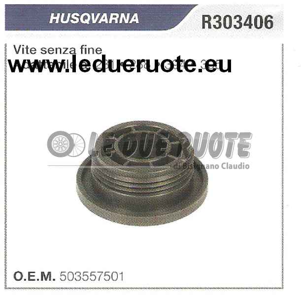 503557501 VITE SENZA FINE POMPA OLIO MOTOSEGA HUSQVARNA 394 395 ALTA QUALITÀ