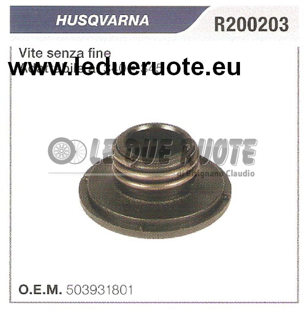 503931801 VITE SENZA FINE POMPA OLIO MOTOSEGA HUSQVARNA 340 345 ALTA QUALITÀ