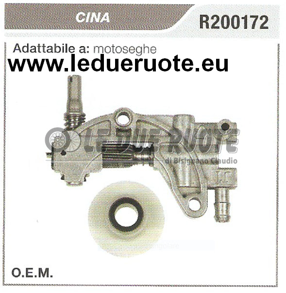R200172 POMPA OLIO COMPLETA MOTOSEGA CINESE ALTA QUALITÀ