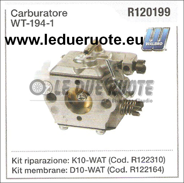 R120199 CARBURATORE A MEMBRANA WALBRO WT - 194 - 1