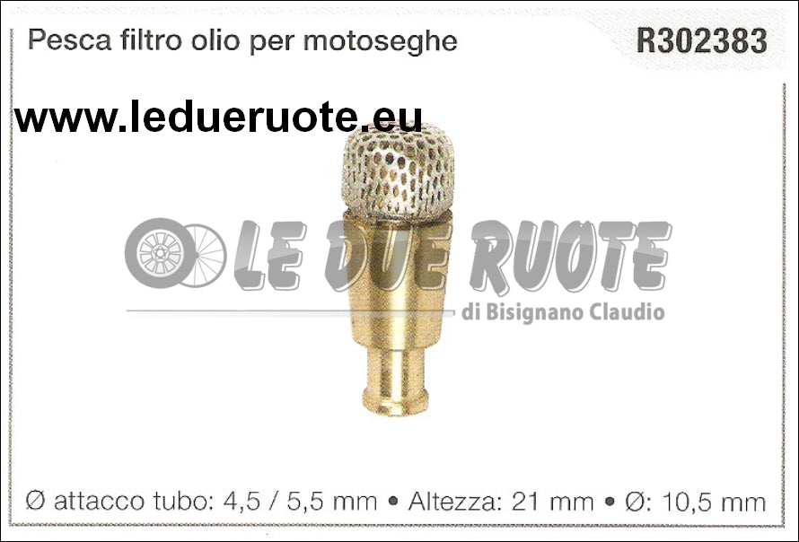 R302383 PESCA FILTRO OLIO MOTOSEGA SABART Ø 10,5 ALTEZZA 21