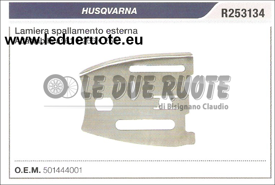 501444001 LAMIERA CATENA ESTERNA HUSQVARNA 61 266 268