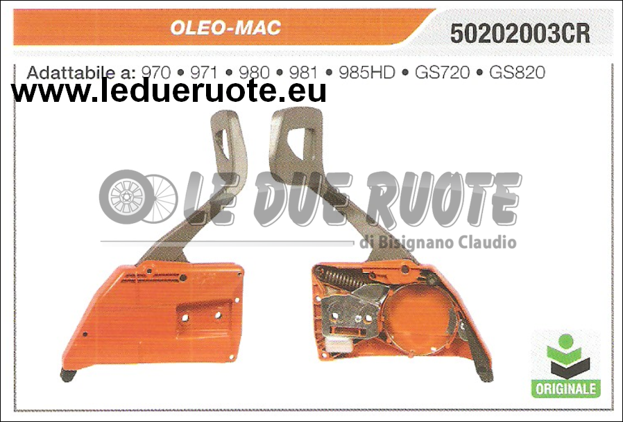 50202003CR CARTER COPRICATENA MOTOSEGA OLEO MAC GS720 GS820 ORIGINALE