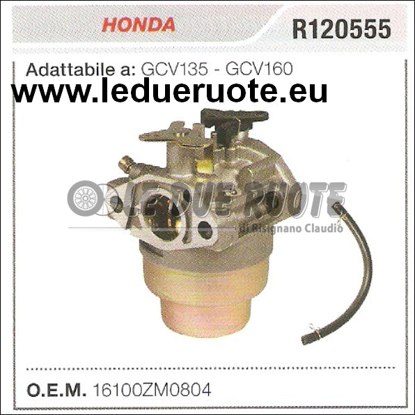 16100ZM0804 CARBURATORE A VASCHETTA HONDA GCV135 GCV160