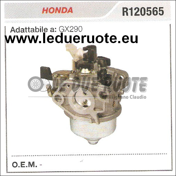 R120565 CARBURATORE A VASCHETTA HONDA GX290