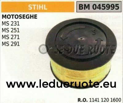 11411201600 FILTRO ARIA COMPLETO MOTOSEGA STIHL MS 231 251 271 291