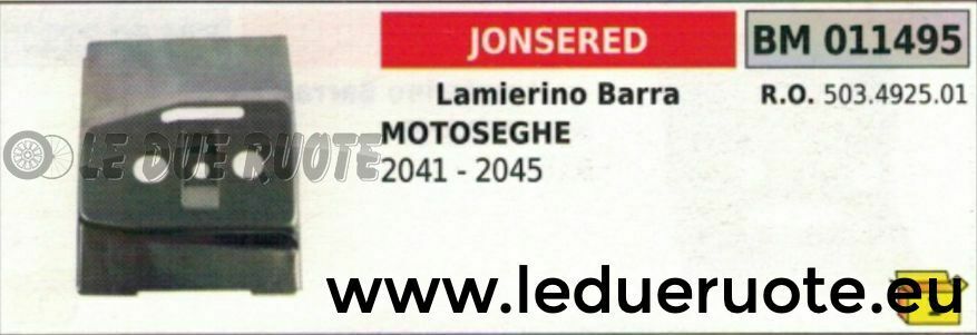 503492501 LAMIERINO BARRA MOTOSEGA JONSERED 2041 2045