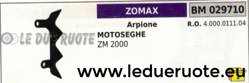 4000011104 ARPIONE ROSTRO MOTOSEGA ZOMAX ZM 2000