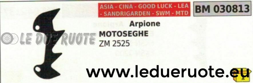 ARPIONE ROSTRO MOTOSEGA ASIA CINA SANDRIGARDEN LEA MTD DA POTA ZM 2525