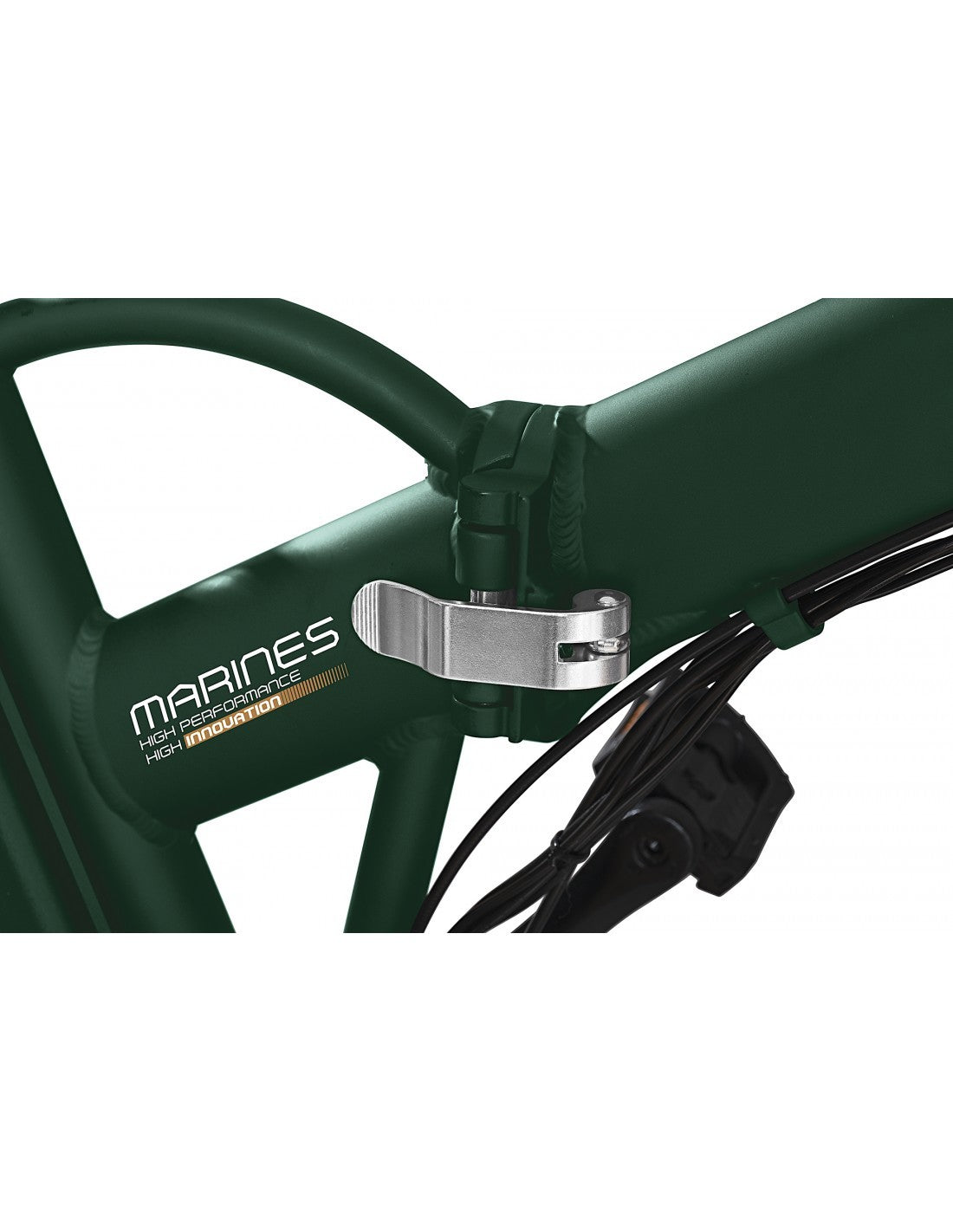 BICI BICICLETTA ELETTRICA FATBIKE RICHIUDIBILE ICONE MARINES GREEN 20"