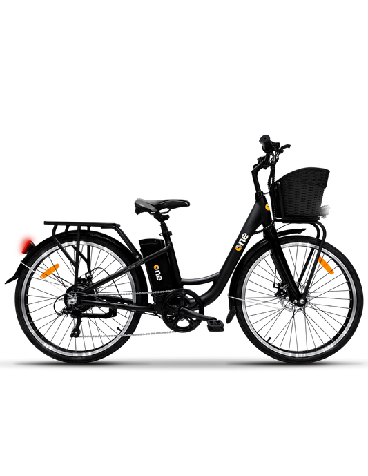BICI BICICLETTA ELETTRICA DA PASSEGGIO ICONE WAY LIGHT GREEN 26" TELAIO BASSO