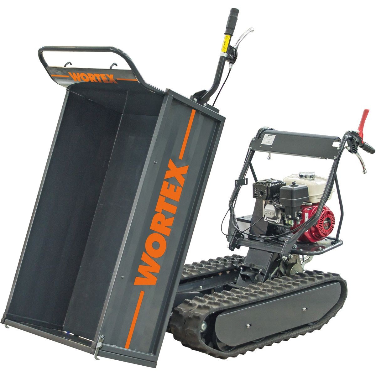 MOTOCARRIOLA CINGOLATA WORTEX SFH 500 MOTORE HONDA GX200 BENZINA cariola