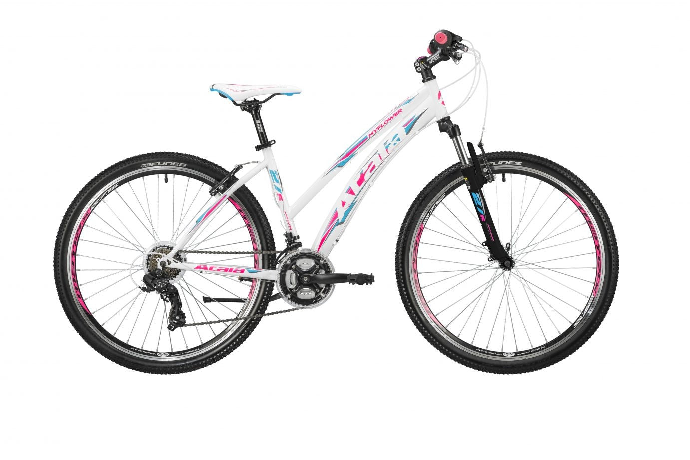 BICI BICICLETTA ATALA MY FLOWER BIANCO/FUXIA 27.5" DONNA CAMBIO SHIMANO MOUNTAIN BIKE