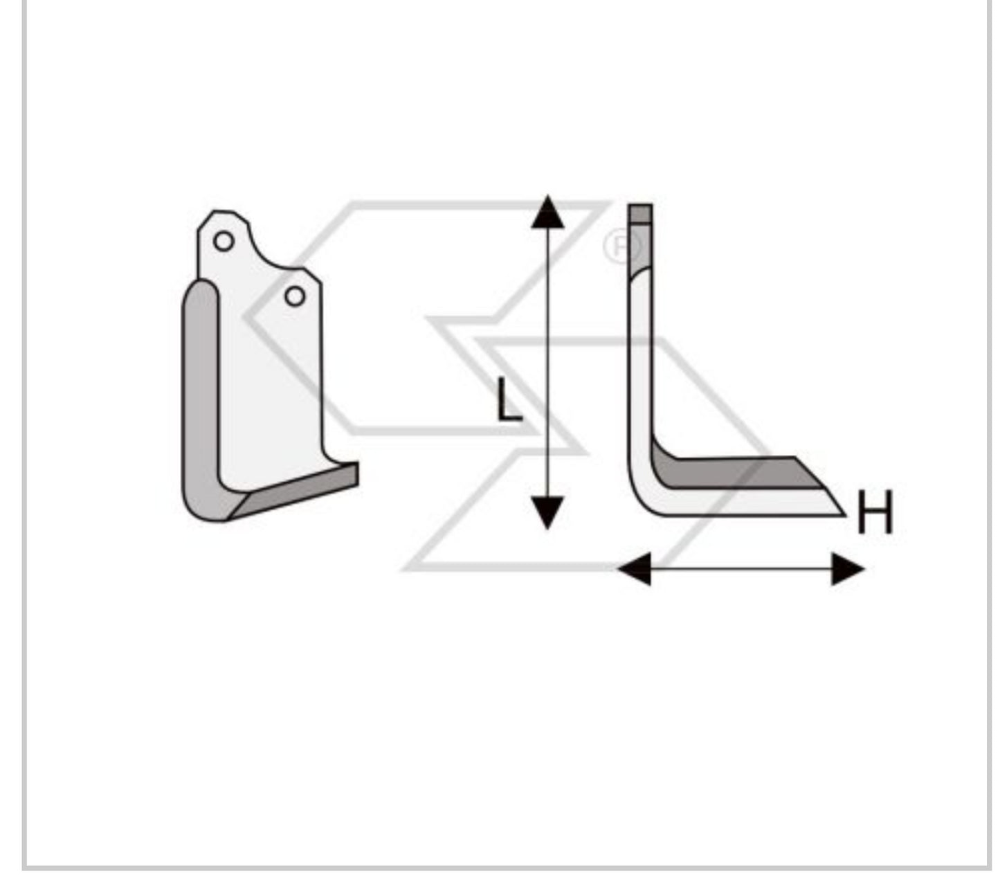 20 x ZAPPETTE ZAPPE SQUADRO FRESA MASCHIO U H130 L200 PIATTO 80x7 FORI INT 48