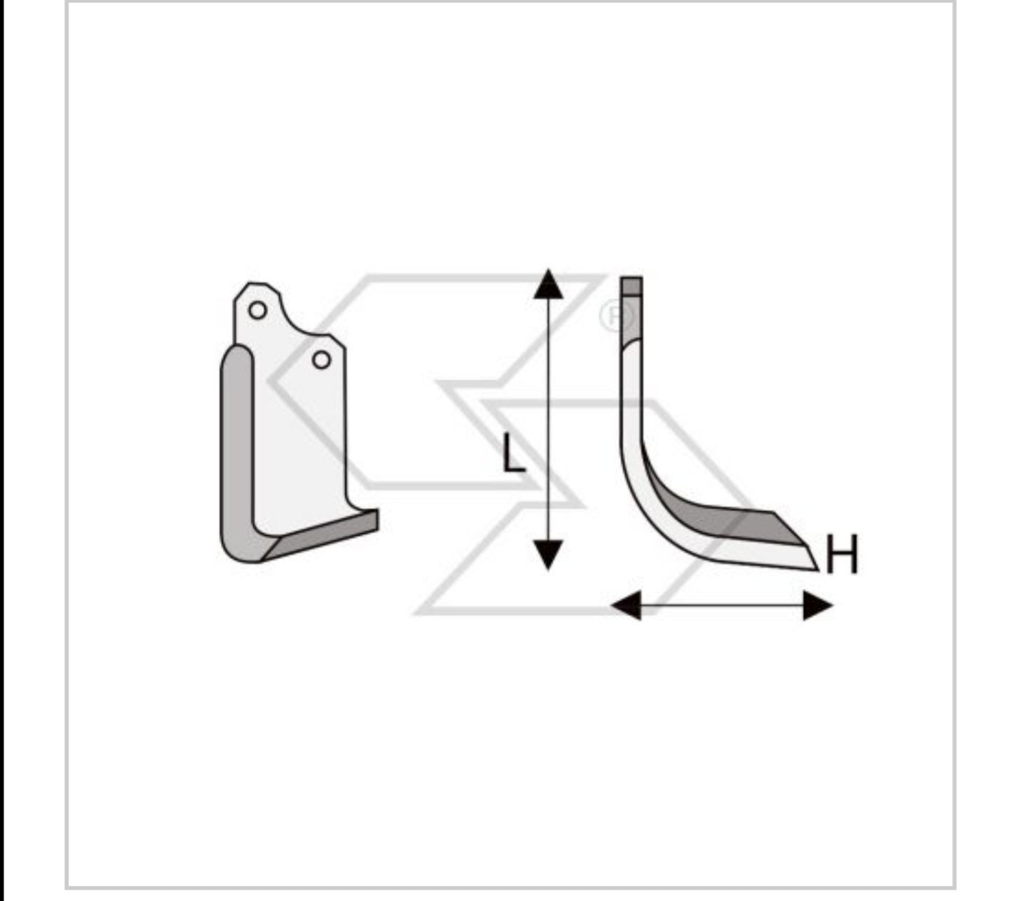 20 x ZAPPETTE ZAPPE FRESA MASCHIO NC H130 L210 PIATTO 80x7 FORI INTER 56
