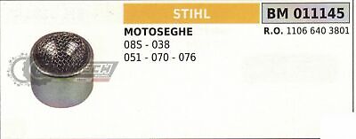 11066403801 FILTRO PER TUBO POMPA OLIO MOTOSEGA STIHL 08S 038 051 070 076