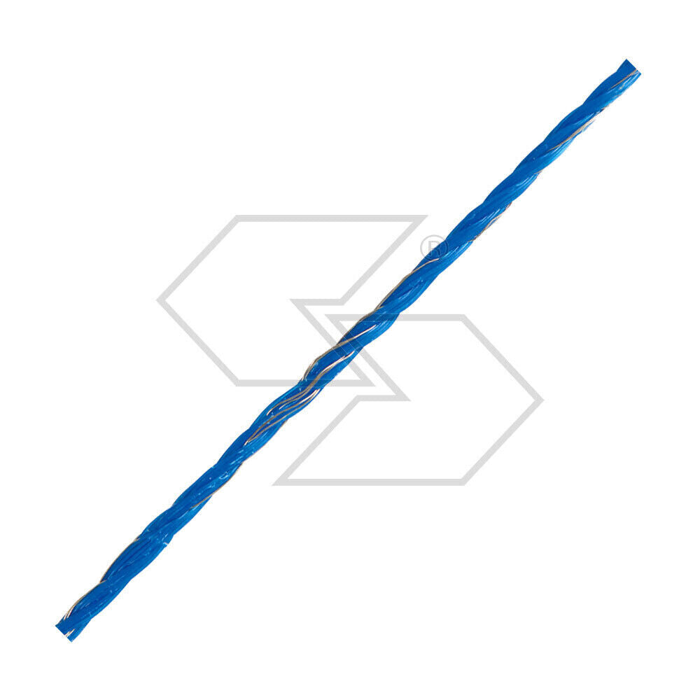 CORDA BLU PROFESSIONALE PER RECINTO ELETTRICO PASCOLO 400m Ø 3 mm