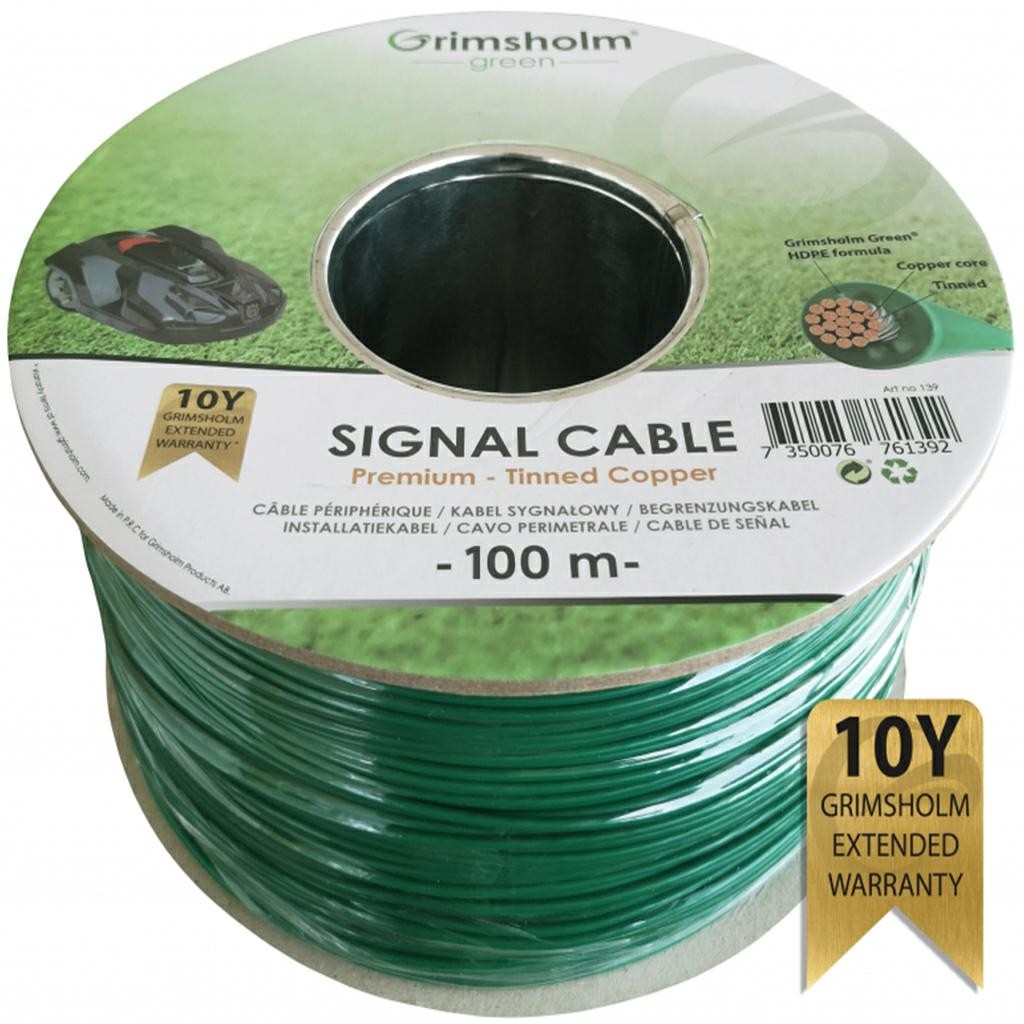 100M FILO PERIMETRALE ROBOT RASAERBA UNIVERSALE 2.45mm RAME STAGNATO
