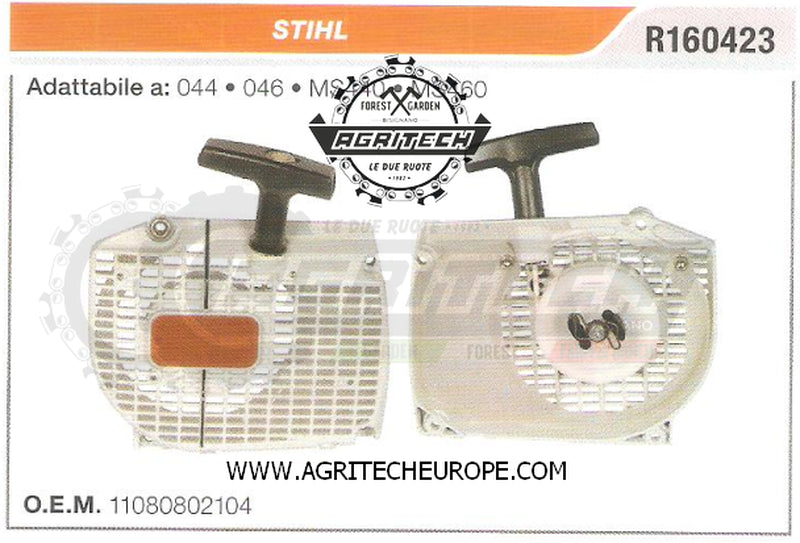 11080802104 CARTER AVVIAMENTO COMPLETI MOTOSEGA STIHL 044 MS440 AVVIATORE