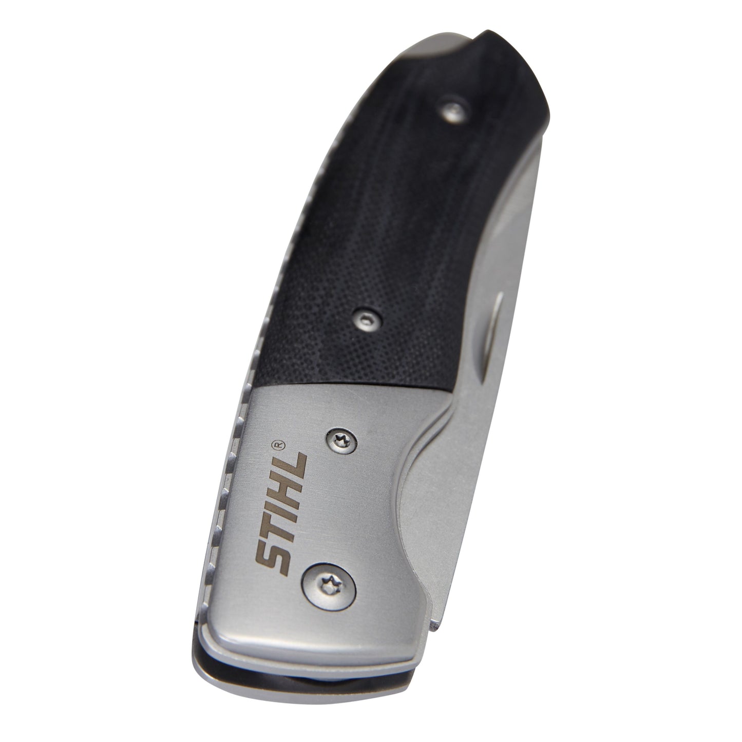 IDEA REGALO - COLTELLINO TASCABILE NERO ORIGINALE STIHL LAMA 8cm