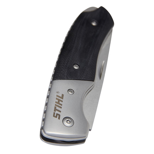 IDEA REGALO - COLTELLINO TASCABILE NERO ORIGINALE STIHL LAMA 8cm