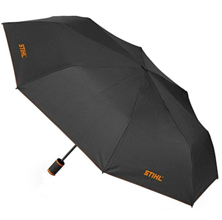 04209600015 OMBRELLO TASCABILE NERO CON LOGO ARANCIO ORIGINALE STIHL