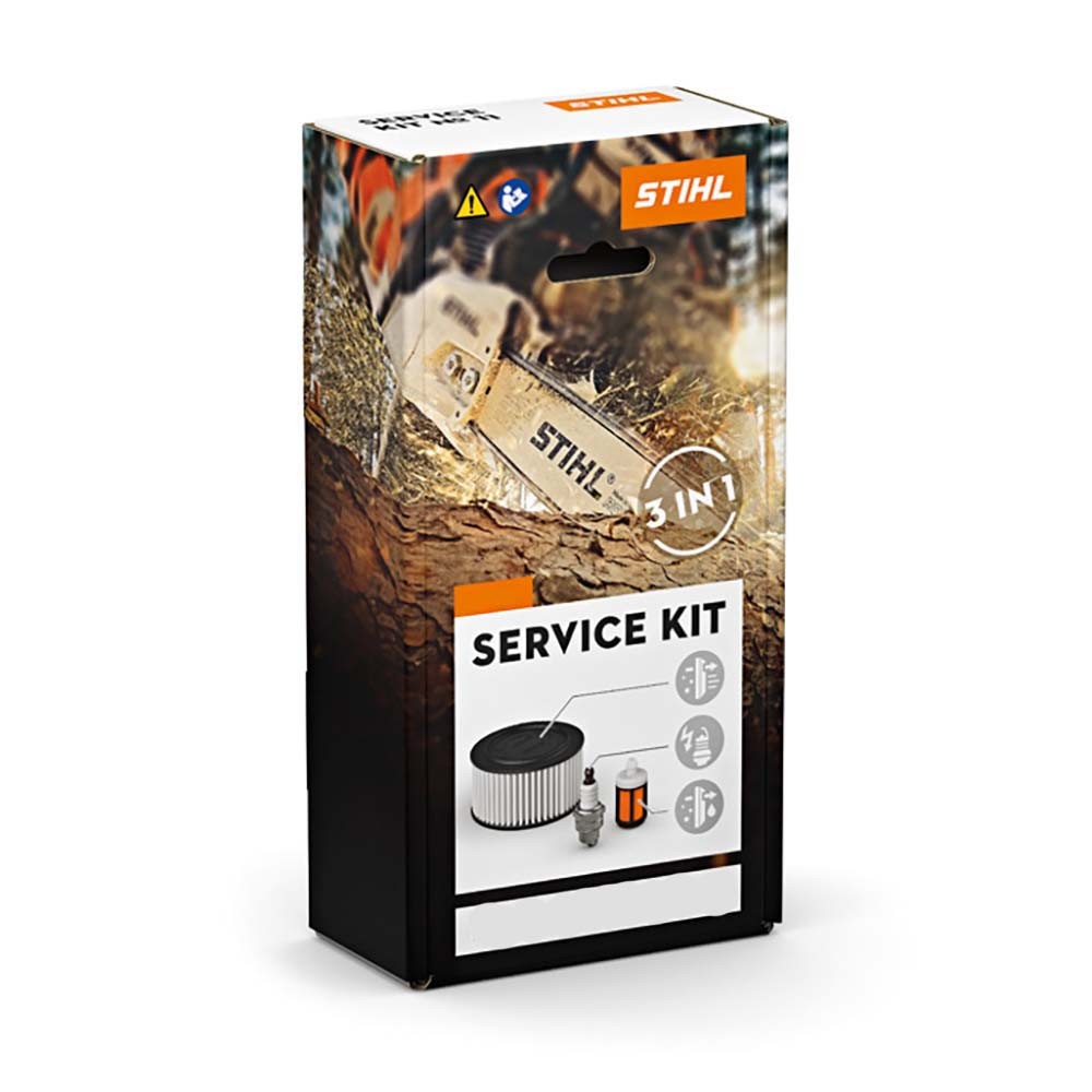 SERVICE KIT (FILTRO ARIA + CANDELA + PESCAGGIO MISCELA) ORIGINALE STIHL PER MOTOSEGA MS 210, MS 230, MS 250