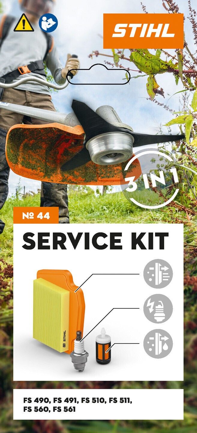 SERVICE KIT (FILTRO ARIA + CANDELA + PESCAGGIO MISCELA) ORIGINALE STIHL PER DECESPUGLIATORE FS 560