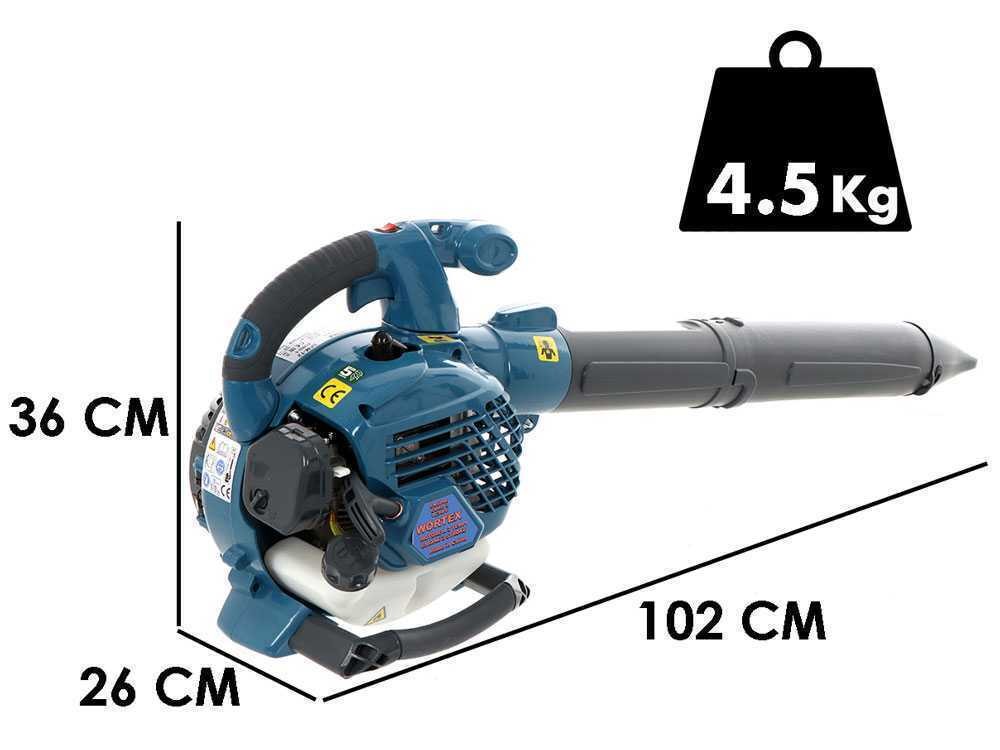 SOFFIATORE SEMIPROFESSIONALE A SCOPPIO WORTEX SFM-T2 POTENZA 25,4 CC VELOCITÀ ARIA 148 KM/H