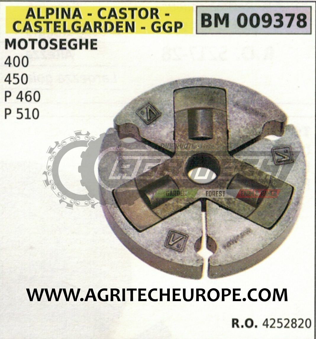 4552820 FRIZIONE MOTOSEGA ALPINA CASTOR CASTELGARDEN 400 450 P460 P510