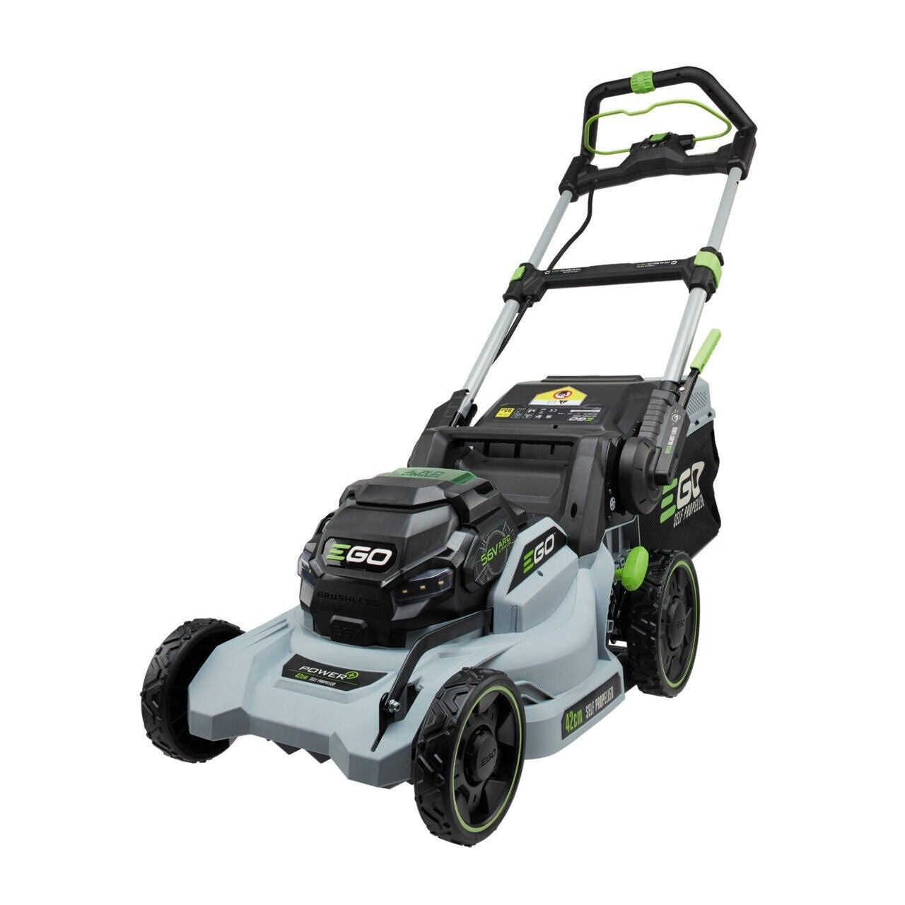Tosaerba rasaerba a batteria professionale Ego trazionato + Mulching + Batteria