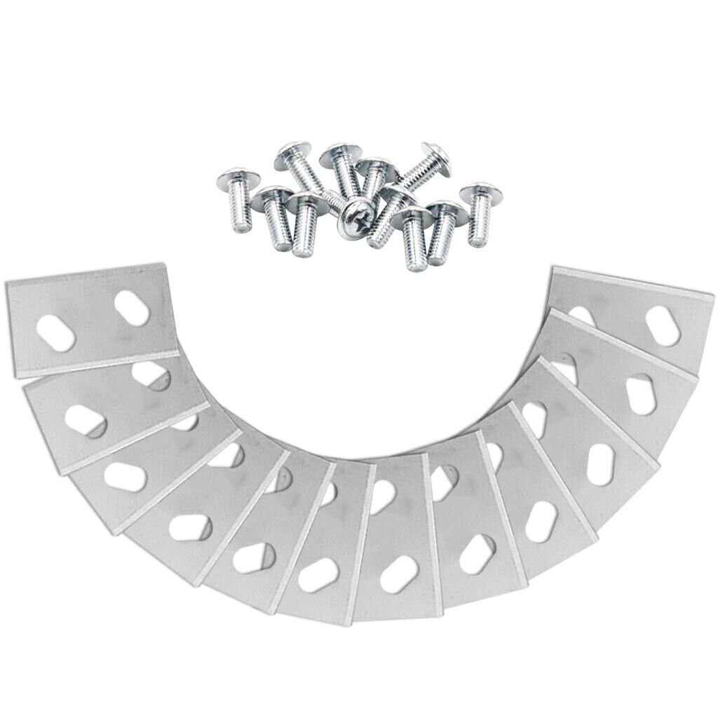 Lame in acciaio per Robot Rasaerba Robomow RK, 12 pezzi 32 X 18 X 0,6 mm