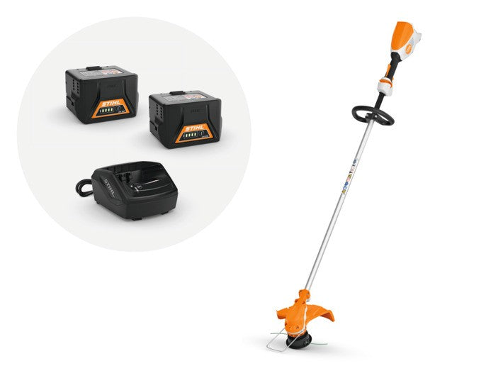 Decespugliatore a batteria Originale Stihl FSA 60R con 2 batterie AK 20 e caricatore AL 101