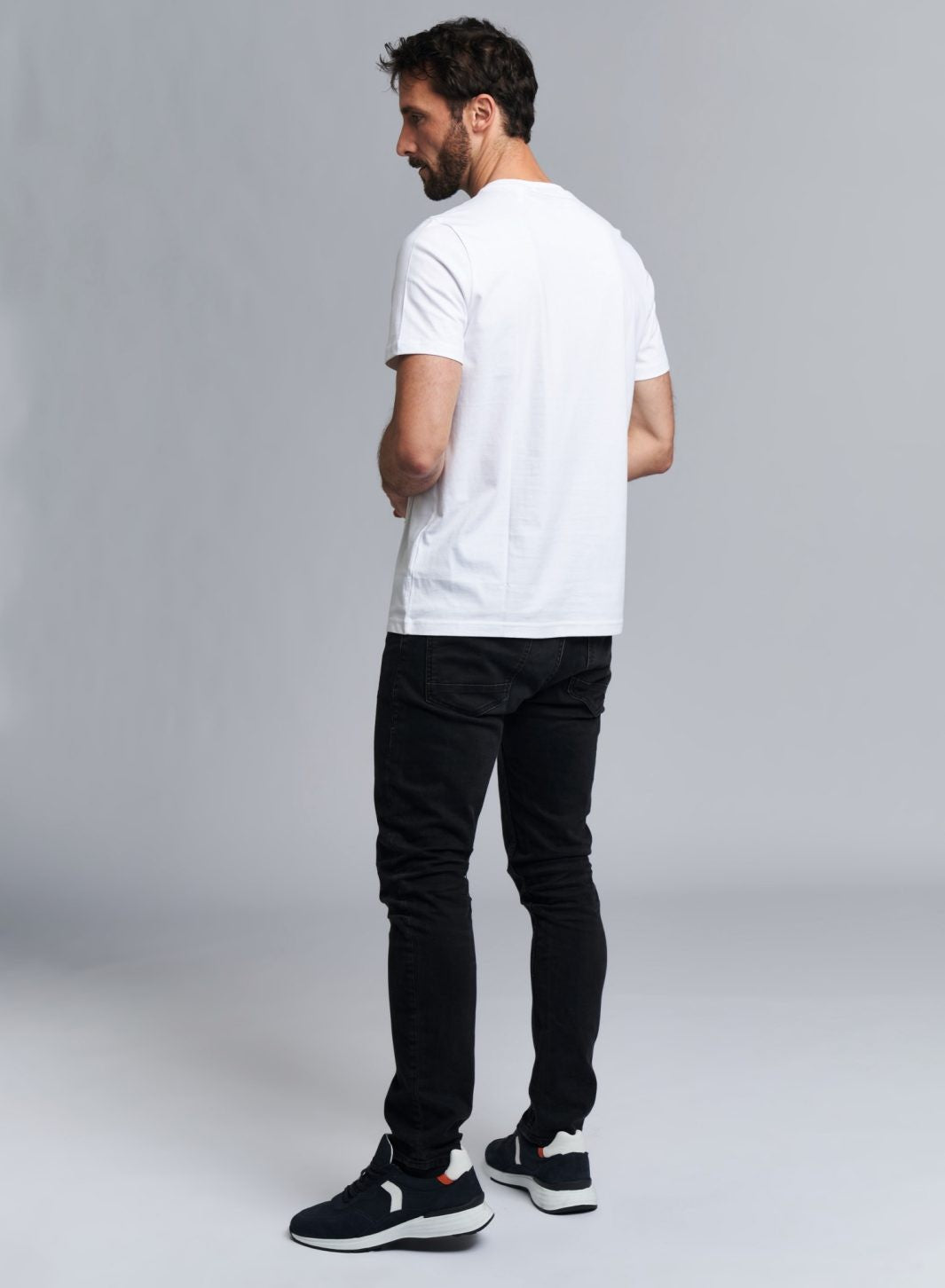 T-Shirt unisex Uomo/Donna bianca con logo tono su tono Originale STIHL
