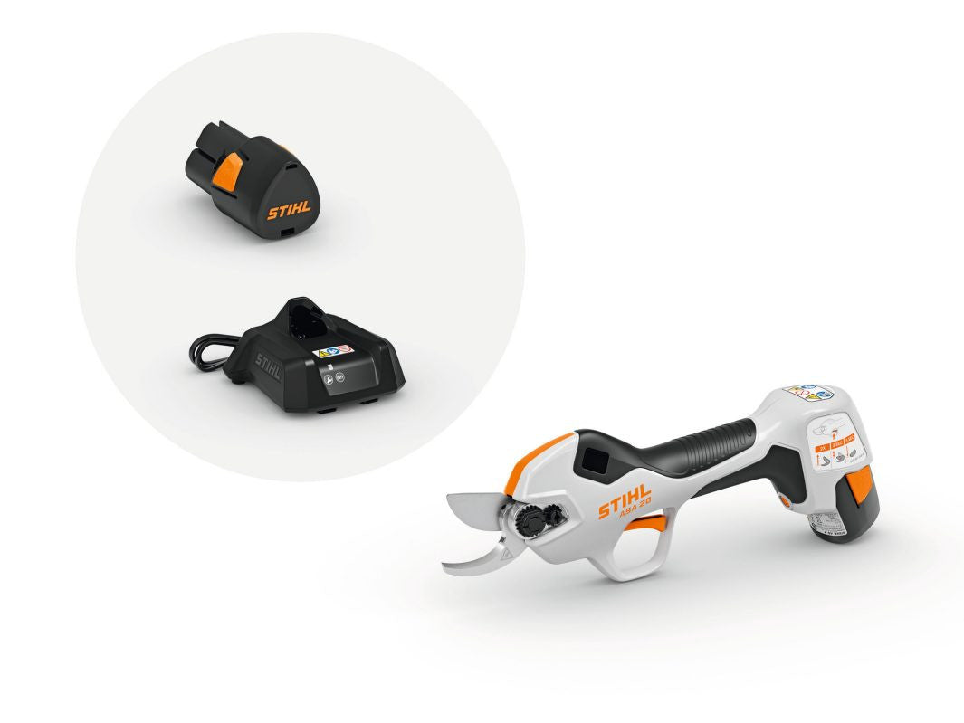 Forbice a batteria Originale Stihl ASA 20 con batteria e caricatore