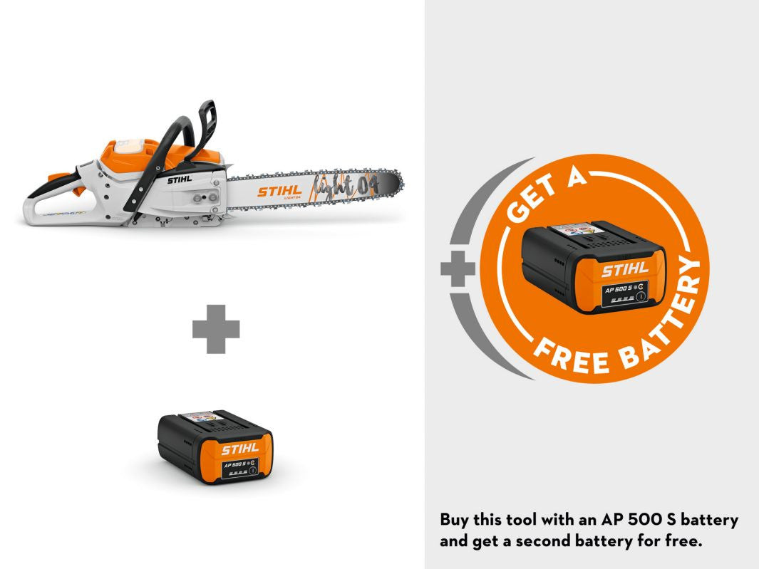 Motosega a batteria Professionale Stihl MS300 con 2 batterie